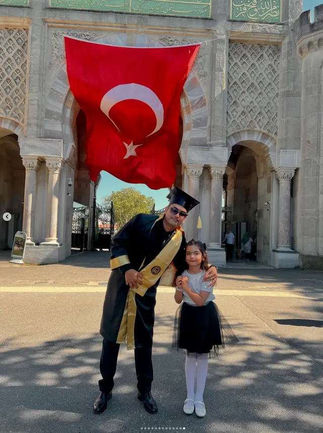 Graduation with family